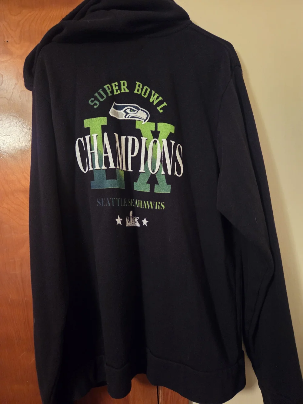 Seattle Seahawks Super Bowl Champions Zip Hoodie XXL